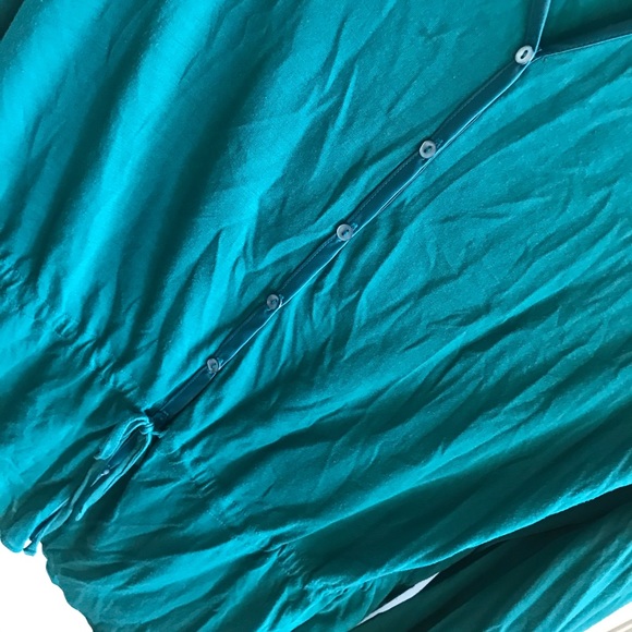 Club Monaco teal long sleeve button up L - Picture 4 of 6